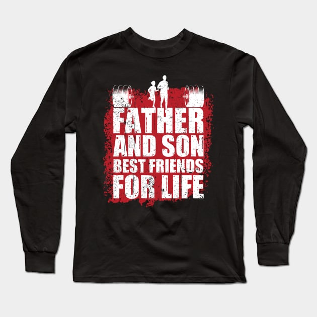 Father and Son Best Friend Long Sleeve T-Shirt by Norzeatic
